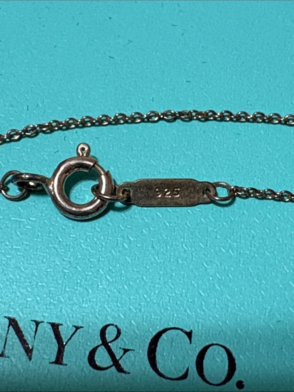 Tiffany & Co. Rose Pink Rhodonite Heart Pendant Necklace - Picture 5 of 5